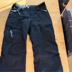Salomon Black Cargo Ski Pants for women